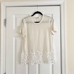 Equipment Ivory Silk Shirt